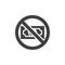 Stop Corruption sign vector icon