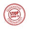 STOP COVID-19 grunge rubber stamp on white background.  Quarantine  coronavirus  grunge framed seal stamp isolated.