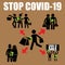 Stop covid 19 spread. do not go shopping in group. keep your distance