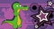 Stop crocodile cartoon emotion background