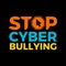 Stop Cyber Bullying. Isolated Vector Illustration