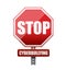 Stop cyberbullying sign illustration design