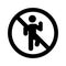 Stop Dance Isolated Vector icon which can easily modify or edit