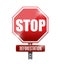 Stop deforestation street sign illustration