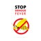 Stop dengue fever concept poster design