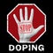 Stop doping conceptual illustration. Social problem