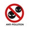 Stop environment pollution sign design