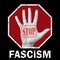 Stop fascism news conceptual illustration. Social problem
