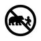 Stop feed the bear Isolated Vector icon which can easily modify or edit