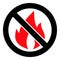 Stop Fire - Vector Icon Illustration