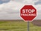 Stop Fracking Sign