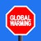 Stop global warming sign