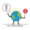 Stop global warming vector illustration