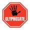 Stop glyphosate symbol icon