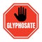 Stop glyphosate symbol icon