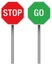 Stop and Go Signs