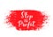 Stop Hate for Profit calligraphy hand lettering. Social media campaign against hate, racism, bigotry,  and misinformation. Vector