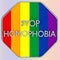 STOP HOMOPHOBIA concept