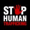 Stop human trafficking logo template