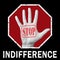 Stop indifference conceptual illustration. Global social problem