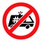 Stop Jail Police Car - Vector Icon Illustration