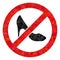Stop Lady Shoes Lowpoly Icon