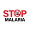 Stop Malaria sign.