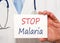 Stop Malaria sign