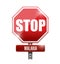 Stop malaria sign illustration design