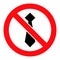 Stop Man Tie - Raster Icon Illustration