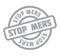 Stop Mers rubber stamp