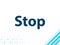 Stop Modern Flat Design Blue Abstract Background