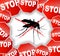 Stop mosquitoes abstract concept