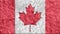 Stop motion clay made Canada Flag cartoon handmade like animation seamles loop - new quality national patriotic colorful