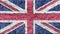 Stop motion clay made United Kingdom Flag cartoon handmade like animation seamles loop - new quality national patriotic