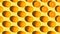 Stop motion Cut and whole tangerines appear and disappear diagonally on an orange background