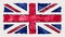 Stop motion of marker drawn British flag cartoon animation - new quality national patriotic colorful symbol video