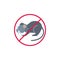 Stop mouse animal flat icon