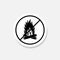 Stop or no bonfire sticker icon