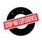 Stop No Explosives rubber stamp