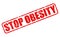 STOP OBESITY red stamp text