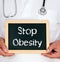 Stop obesity sign