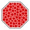 Stop Octagon Template Recursion Icon Mosaic of Self Icons