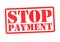 STOP PAYMENT