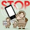 Stop Phubbing Campaign Vector