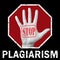 Stop plagiarism conceptual illustration. Global social problem