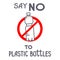 Stop plastic poster