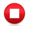 Stop play icon shiny luxury design red button vector