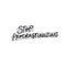 Stop procrastinating calligraphy quote lettering