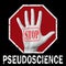 Stop pseudoscience conceptual illustration. Global social problem